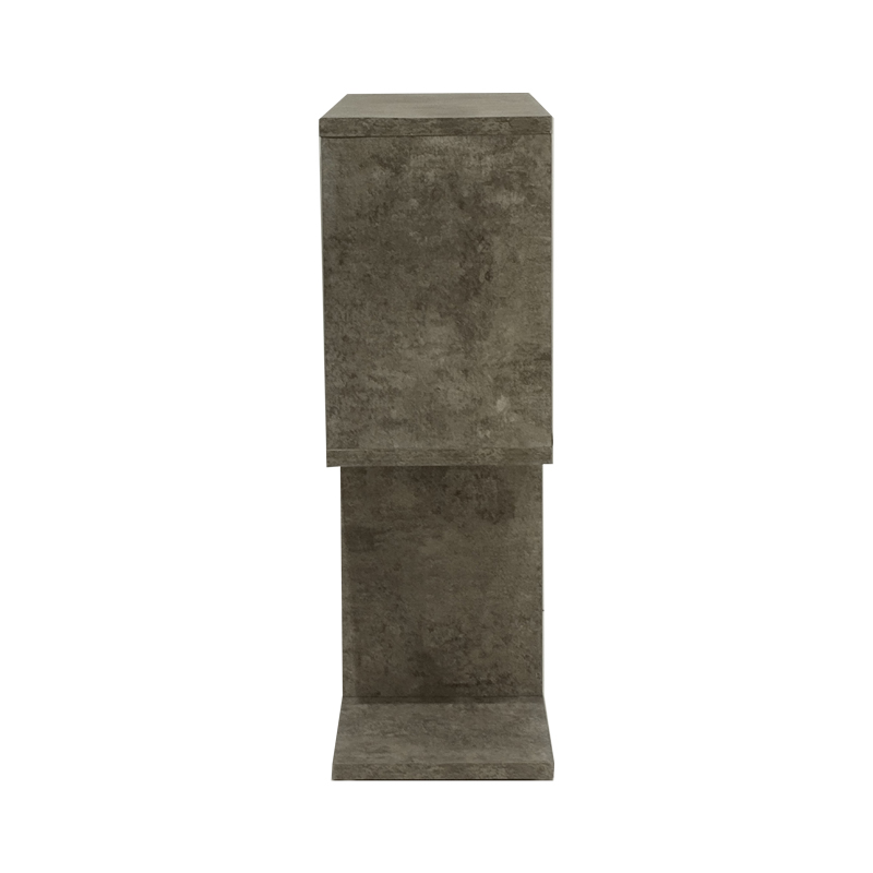Βοηθητικό τραπέζι Kora μελαμίνης γκρι oak 60x20x60εκ - Image 3