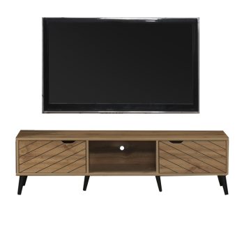 Έπιπλο τηλεόρασης Thelma pakoworld sonoma μελαμίνης 150x40x41.6εκ 049-000099