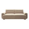Kαναπές τριθέσιος Harmonious pakoworld μπουκλέ μπεζ 223x42x114εκ 074-000034