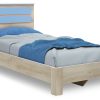 Κρεβάτι παιδικό Looney pakoworld σε χρώμα castillo-μπλε 100x200εκ 123-000076