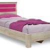 Κρεβάτι παιδικό Looney pakoworld σε χρώμα castillo-ροζ 100x200εκ 123-000077