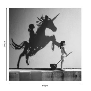 Alternative view of Πίνακας σε καμβά Horseon  ψηφιακής εκτύπωσης 50x1.8x50εκ