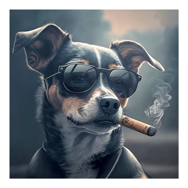 Πίνακας σε καμβά Dogstyle pakoworld ψηφιακής εκτύπωσης 50x1.8x50εκ 176-000166