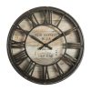 Ρολόι τοίχου Robin pakoworld αντικέ μπρονζέ pp Φ21x5εκ 199-000568
