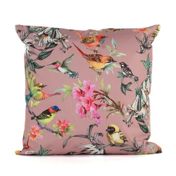 ΜΑΞΙΛΑΡΙ 45x45cm FLORAL ΣΟΜΟΝ ΜΕ ΠΟΥΛΙΑ ΕΞΩΤΕΡ ΧΩΡΟΥ  400GR ΜΕ ΦΕΡΜΟΥΑΡ POLYESTER