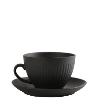 GOBI BLACK SAND HANDMADE ΦΛΙΤΖΑΝΙ & ΠΙΑΤΑΚΙ ΚΑΠΟΥΤΣΙΝΟ ΜΑΥΡΟ ΜΑΤ 290CC 14Χ14Χ8ΕΚ OW2044K6 Espiel