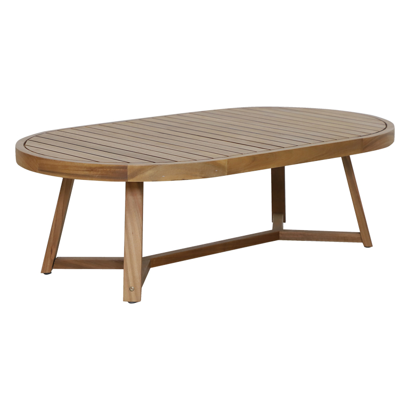 Τραπέζι Stellan pakoworld μασίφ ξύλο ευκαλύπτου 220x130x75εκ 228-000030