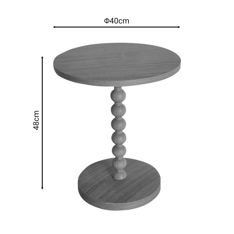 Βοηθητικό τραπέζι Sylar φυσικό Φ40x48εκ - Image 4