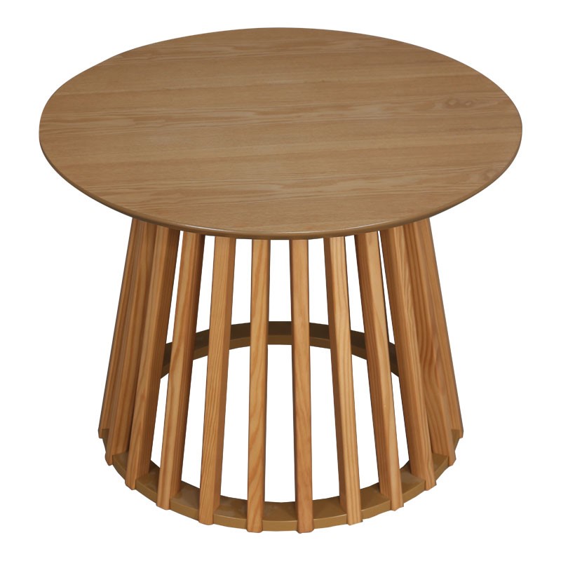 Τραπέζι σαλονιού Domonic pakoworld φυσικό Φ60x45εκ 260-000017