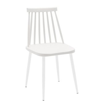 Καρέκλα Aurora pakoworld pp λευκό-πόδι λευκό 42x46x79εκ 273-000004