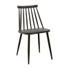 Καρέκλα Aurora pakoworld pp μαύρο-πόδι μαύρο 42x46x79εκ 273-000005