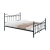 Κρεβάτι Beowulf pakoworld μαύρο μεταλλικό 150x200x102εκ 285-000018