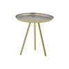 Βοηθητικό τραπέζι Jacksie Inart χρυσό μέταλλο Φ51x54εκ 287-000013