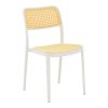 Καρέκλα Westley pakoworld pp φυσικό-λευκό 55x47x81εκ 292-000001