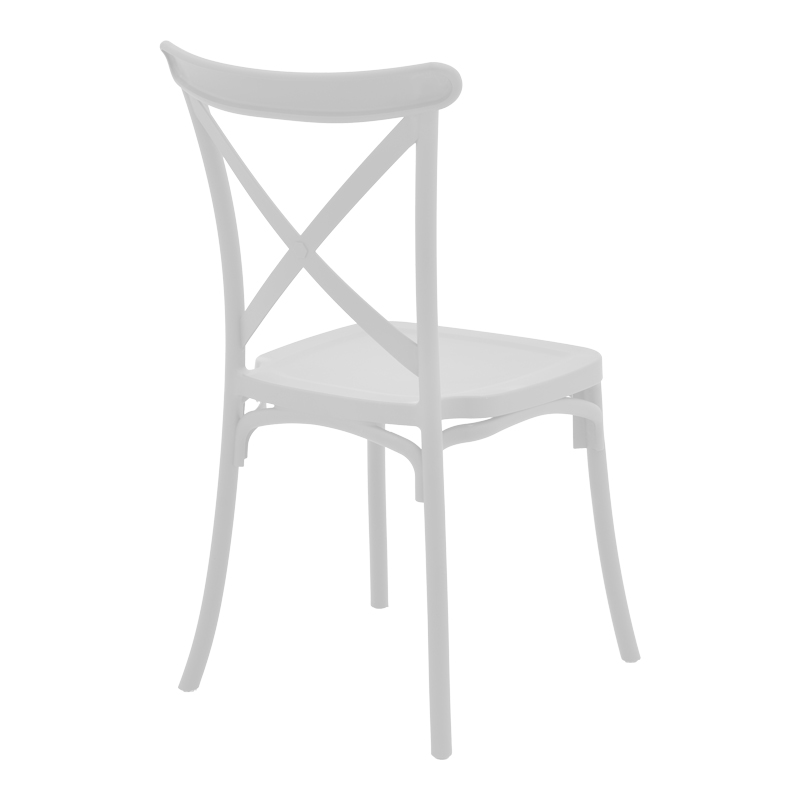 Καρέκλα Crossie pp λευκό 51x48x90εκ - Image 2