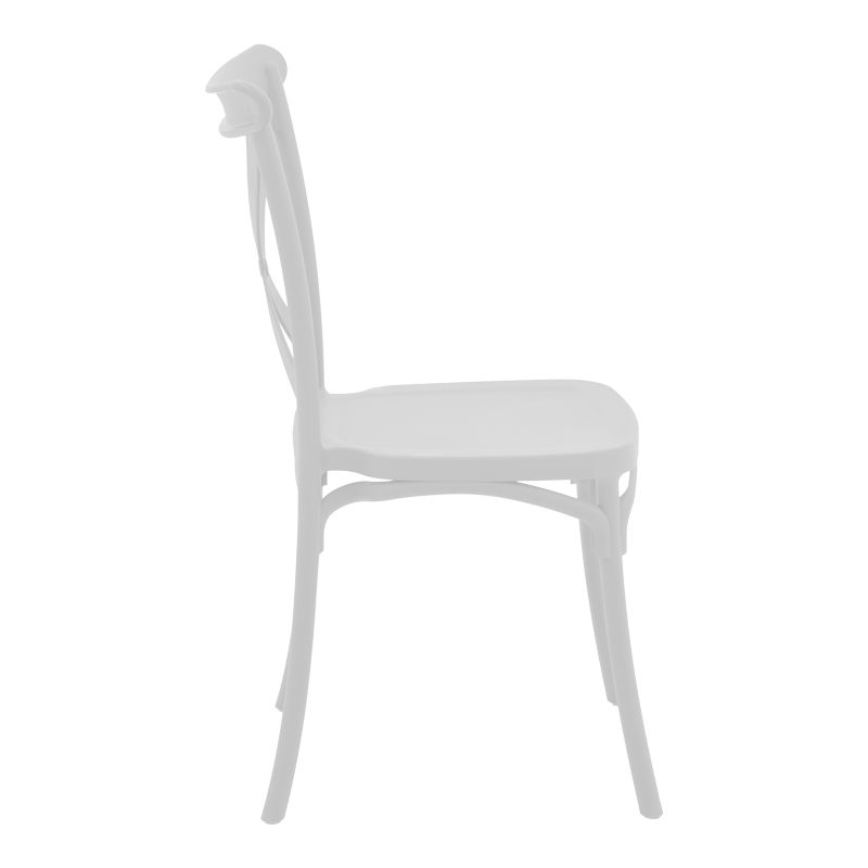 Καρέκλα Crossie pp λευκό 51x48x90εκ - Image 3