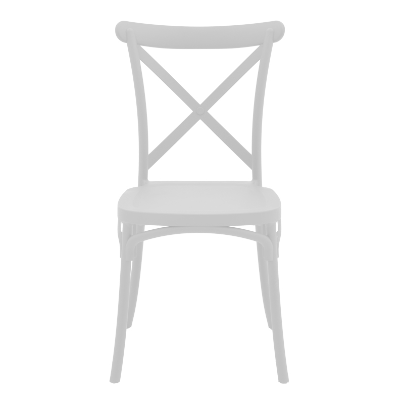 Καρέκλα Crossie pp λευκό 51x48x90εκ - Image 4
