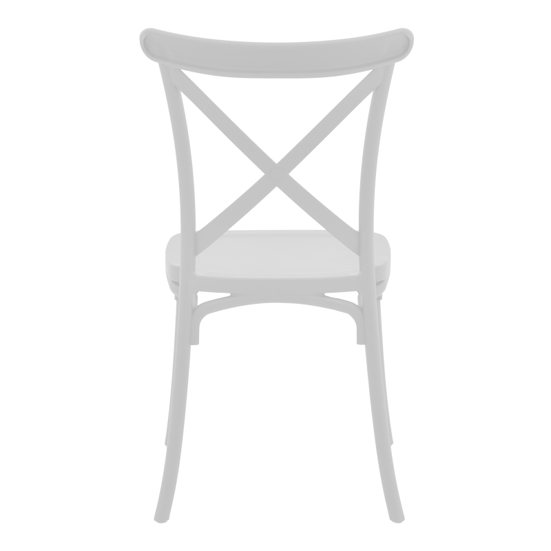 Καρέκλα Crossie pp λευκό 51x48x90εκ - Image 5
