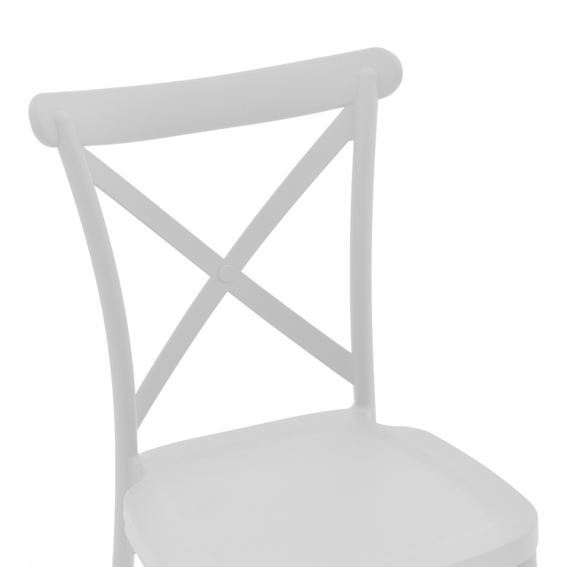 Καρέκλα Crossie pp λευκό 51x48x90εκ - Image 6