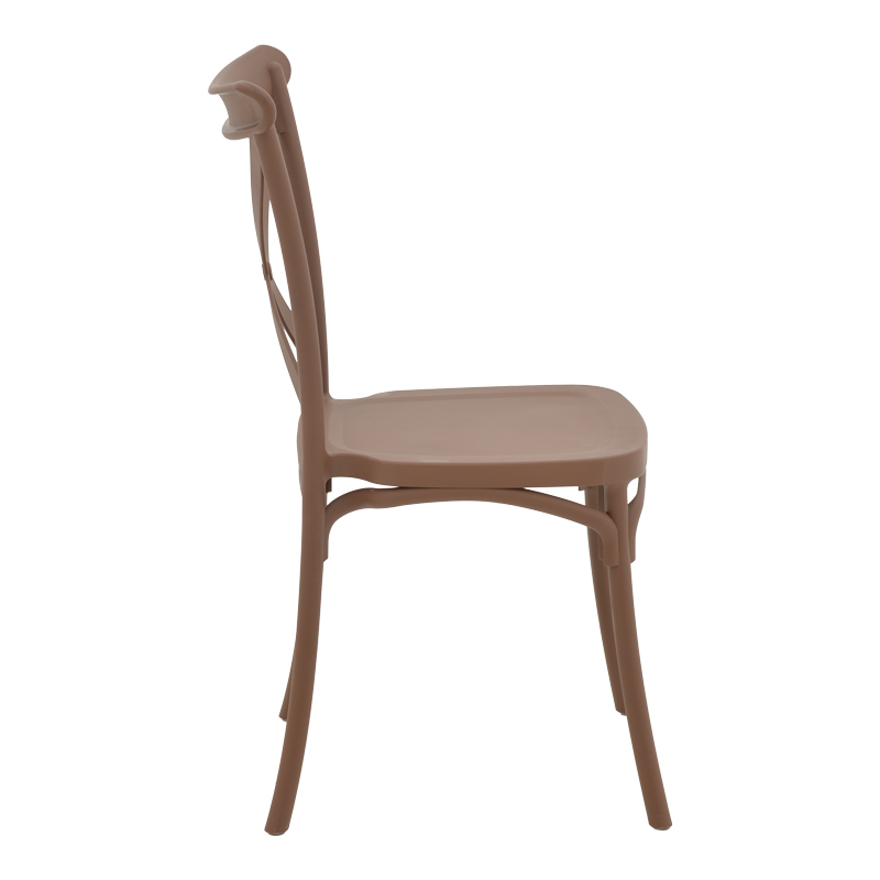 Καρέκλα Crossie pp μόκα 51x48x90εκ - Image 3