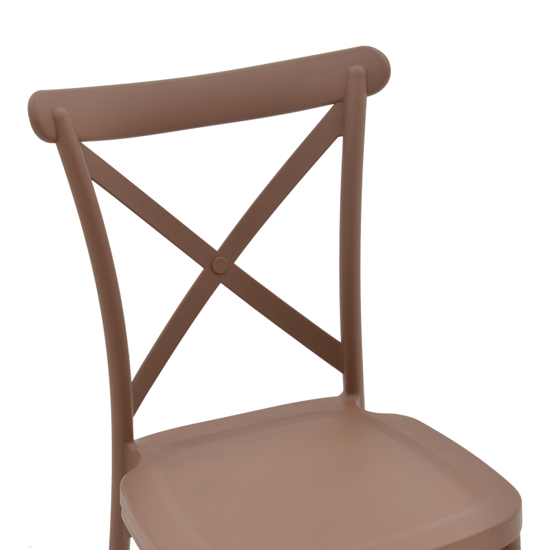 Καρέκλα Crossie pp μόκα 51x48x90εκ - Image 6