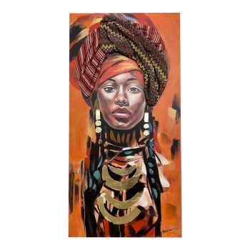 Πίνακας σε καμβά Afro Inart 70x3x140εκ 301-000005