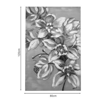 Alternative view of Πίνακας σε καμβά Flourish I Inart 80x3x120εκ