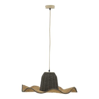 Φωτιστικό οροφής Darla Inart E27 φυσικό Φ57x110εκ 311-000013