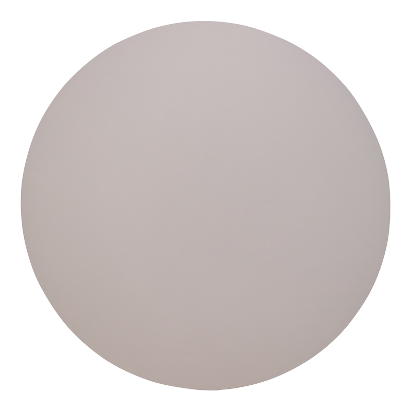 Τραπέζι Dammero mdf σε cream απόχρωση με πόδι μαύρο μέταλλο Φ100x75εκ - Image 4