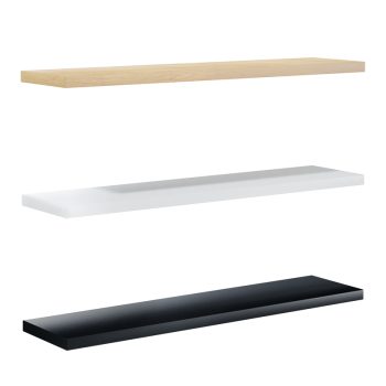 Ραφιέρα τοίχου Edna pakoworld σετ 3τεμ τρίχρωμη 60x14.5x1.8εκ 120-000262