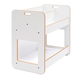 Ραφιέρα Dovere pakoworld λευκό mdf 56x34x55εκ 120-000420