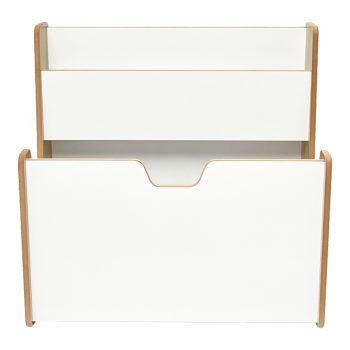 Alternative view of Ραφιέρα Crane  φυσικό-λευκό mdf 57x34x55εκ