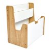 Ραφιέρα Crane pakoworld φυσικό-λευκό mdf 57x34x55εκ 120-000421