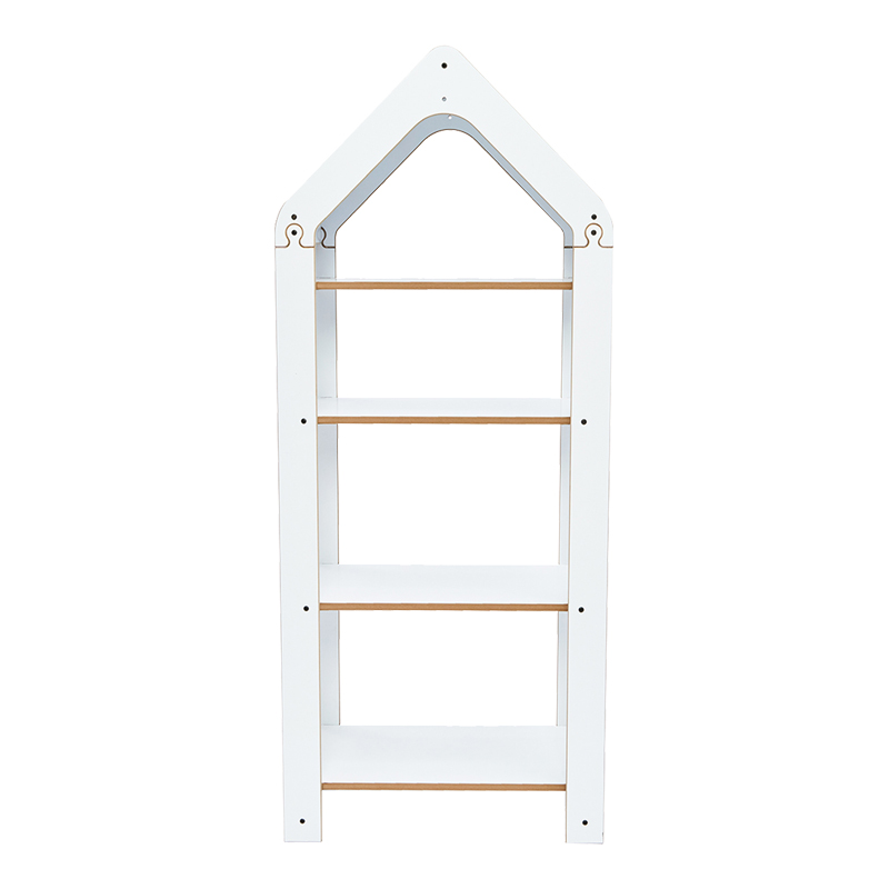 Ραφιέρα Montessori Zoilen II λευκό-μπλε mdf 50x30x120εκ - Image 2