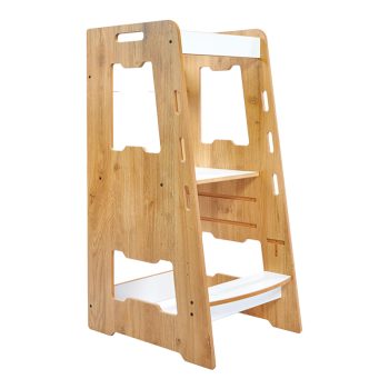 Πύργος εκμάθησης Farsene pakoworld φυσικό-λευκό mdf 40x50x90εκ 120-000441