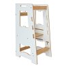 Πύργος εκμάθησης Farsene pakoworld λευκό-φυσικό mdf 40x50x90εκ 120-000443