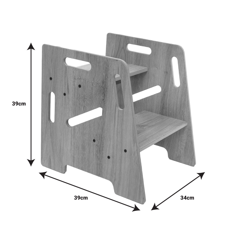 Πύργος εκμάθησης Steppy φυσικό mdf 34x39x39εκ - Image 6