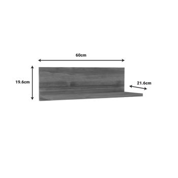 Alternative view of Ραφιέρα τοίχου Fane  λευκό μελαμίνης 60x21.6x19.6εκ