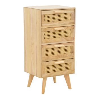 Συρταριέρα Othello pakoworld ξύλο σε φυσική απόχρωση 40x35x82.5εκ 135-000015