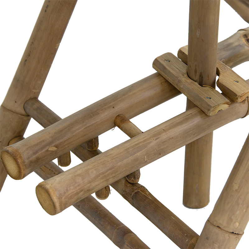 Τραπέζι Nando πτυσσόμενο bamboo φυσικό 114x100x75εκ - Image 3