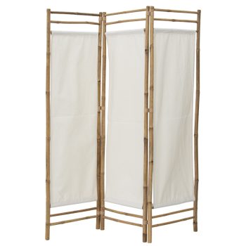 Παραβάν Barra pakoworld bamboo φυσικό-εκρού 135x3x160εκ 141-000020