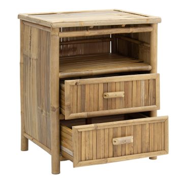 Alternative view of Κομοδίνο Ofra  bamboo φυσικό 56x46x69εκ