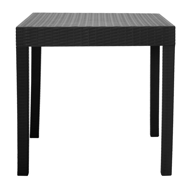 Τραπέζι Gabi PP χρώμα μαύρο 80x80x77εκ - Image 2