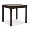 Τραπέζι Gabi pakoworld PP χρώμα καφέ 80x80x77εκ 143-000024