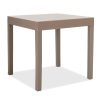 Τραπέζι Gabi pakoworld PP χρώμα μόκα 80x80x77εκ 143-000025