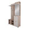 Έπιπλο εισόδου Louisen pakoworld oak-λευκό μελαμίνης 125x40x217.5εκ 192-000038