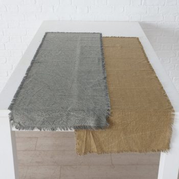 ΤΡΑΒΕΡΣΑ Lenea 2/ass ΚΑΦΕ/ΓΚΡΙ 140x40cm Cotton 20-92-877