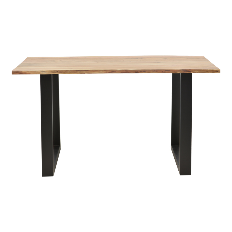 Τραπέζι Avron φυσικό μασίφ ξύλο ακακίας 140x80x76εκ - Image 2