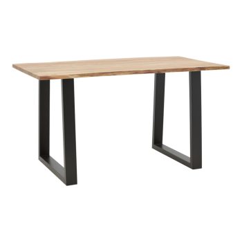 Τραπέζι Avron pakoworld φυσικό μασίφ ξύλο ακακίας 140x80x76εκ 223-000030
