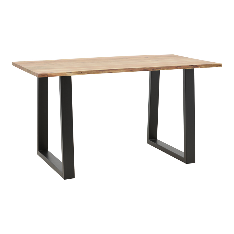 Τραπέζι Avron pakoworld φυσικό μασίφ ξύλο ακακίας 140x80x76εκ 223-000030